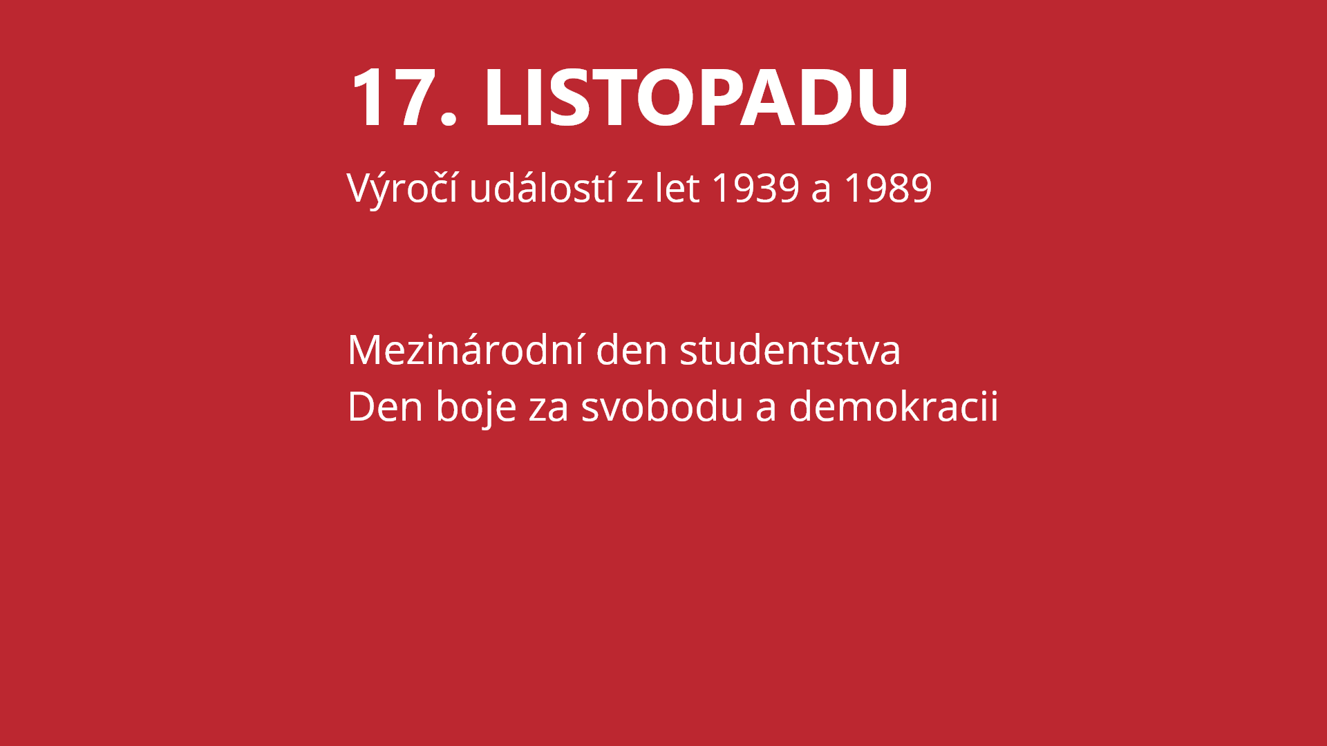 17 listopad 2021